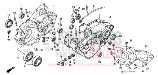 CARTER MOTEUR CR500RT de 1996